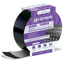 Монтажная лента IZOWAY Izoplant-герметик DUO двухсторонняя герметизирующая самоклеящаяся, 100 мм * 10 м